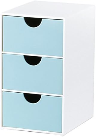 Storage Organizer, Haoun 3 Layers Desk Storage Drawer Unit,Use for Room,Office (Blue)