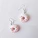 Lovely Donut Cake Dangle Earrings Acrylic Food Imitate Jewelry Donut Earrings for Women-4 Pairs Donut
