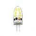 Reelco 6-Pack G4 Dimmable LED Mini Bi-pin Base Light Bulb AC DC 12V 3Watts Warm White 3000K 20W G4 Halogen Bulb Replacement