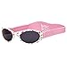 Baby Solo Original Baby Sunglasses Safe, Soft, & Adorable Durable Case Included (0-36 Months, Cutie Pink Heart Frame w/Solid Black Lens)