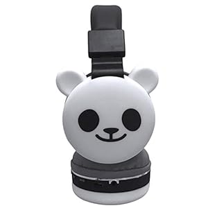 EXCEART Draadloze Headsets Kat Audio Hoofdtelefoon Panda Varken Eenhoorn On-Ear Hoofdtelefoon Aniamal Telefoon Headset…
