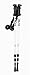 ALPS New 3 Section Adjustable Hiking/Trekking/Snowshoeing Poles with Carrying Tote Bag