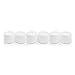 Houseables White Jar Container, 2 Oz, 60 ML Gram Capacity, Plastic, BPA Free, Double Wall w/Removable Inner Liners & Dome Lids for Cosmetic Samples, Cream, Lotion