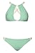 CUPSHE Fashion Women’s Hot Peppermint Wind Bikini Set Beach Swimwear Bathing Suit (M) Green