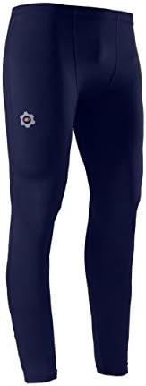 Dynamic Athletica's Mens Compression Pants, Stay Cool And Dry, Improve Workouts and Circulation (X-Large, Navy)