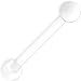 10 Gauge Clear Acrylic Barbell Tongue Ring