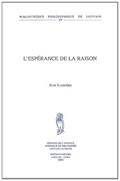 L' espérance de la raison