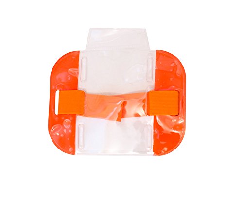 Pac Supplies Security Armband / Skipass / Badge Holder / Security Guard Id Pass (HI VIZ ORANGE)