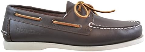 Gander Mountain Men's Deck Leather Boat Shoe, Brown, 9.5