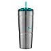 Bubba Envy S Insulated Stainless Steel Tumbler with Straw, 24oz Ideal Travel Mug that is Stain, Sweat, and Odor Resistant, Insulated Water Bottle to Take on the Go, Tidal Wave and Stainless Steel