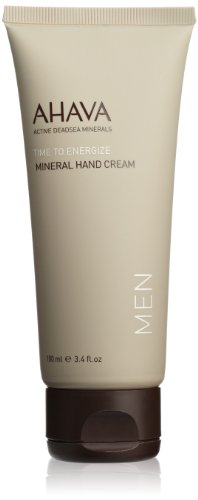 AHAVA Time to Energize Mineral Hand Cream for Men, 3.4 fl. oz.