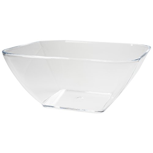 Acrylic Salad Bowl Lucite Salad Bowl, Clear Square Shaped in Premium