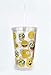 Unique Insulated Emoji Tumblers with Lids and Straws (Set of 2) - Modified Flexible Straws and Firm Straws (Set of 4) - Double Wall Mugs - BPA Free Plastic Cups for Kids - 16 OZ 