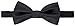 Marino Mens Elastic Fashion Suspenders 1.25 Wide with Genuine Leather Double Button Loops, and Polyester Bow Tie Set
