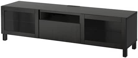 Amazon Com Ikea Tv Unit Lappviken Sindvik Black Brown Clear