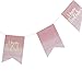 Ginger Ray Gold Foiled Pink Happy Birthday Party, 3 Metre, banner Ombre