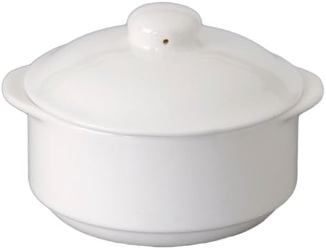 Vertex China RB-F3 Rubicon Soup/Sugar Bowl with Lid, 4", 9 oz., Bright White (Pack of 12)