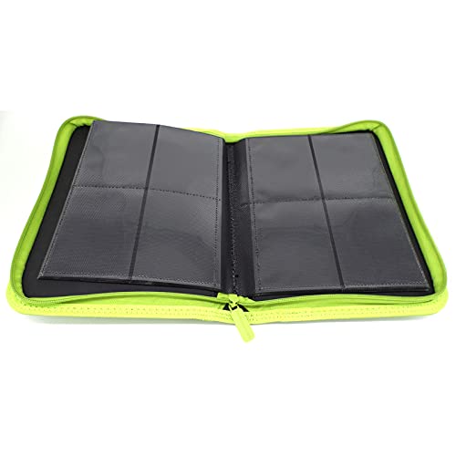 docsmagic.de Pro-Player 4-Pocket Zip-Album Light Green - 160 Card Binder - MTG - PKM - YGO