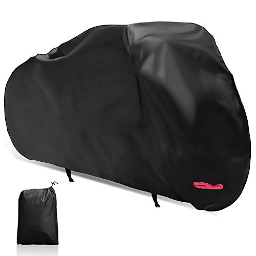 WDLHQC Bike Cover, 210D Oxford Waterproof Bike Cover All Weather Outdoor Protection,Oxford Durable & Tear Proof,Precision Fit for 2 or 3 Mountain Road/City/Beach Bikes - Thumbnail 7