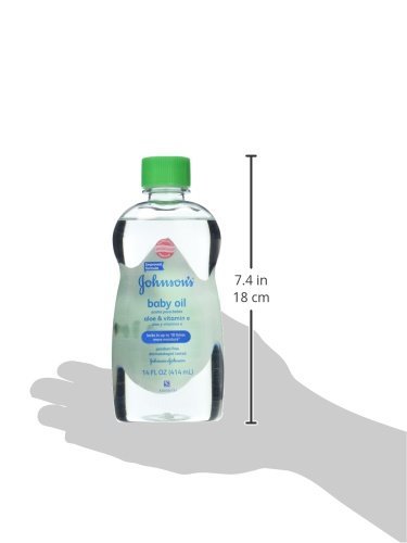 Johnson's Baby Oil, Aloe Vera and Vitamin E, 14 Fl Oz