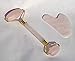 2-Sided Rose Quartz Roller and 3-Sided Gua Sha Tool - Ancient Chinese Facial and Whole Body Massage Tools to rejuvenate, detoxify, Tighten Skin and Close pores