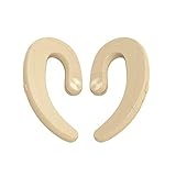 Leegoal Bluetooth Headphones Non Ear Plug, 2018 New True Wireless Earbuds Noise Cancelling Handsfree Headset with Microphone for for iPhone and Android Smart Phones (Yellow)