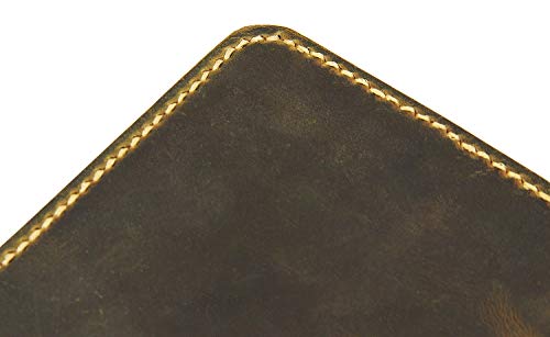 Vintage Distressed Cow Leather iPad Folio Organizer iPad Pro 10.5 Cover Case Stand Apple Pencil Holder SZ01 (iPad Pro 10.5)