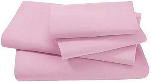 VICTORIA BEDDING 3-Piece Duvet Set (1 Duvet Cover Zipper Closer & 2 Pillow Cover) Pink,King Single Size