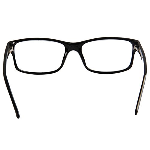 LianSan Brand Designer Fashion Acetate Reading Glasses Men Full Frame Spectacle Glasses Women Spring Hinged Arms Reading Eyeglasses L7801 (+3.00, black)
