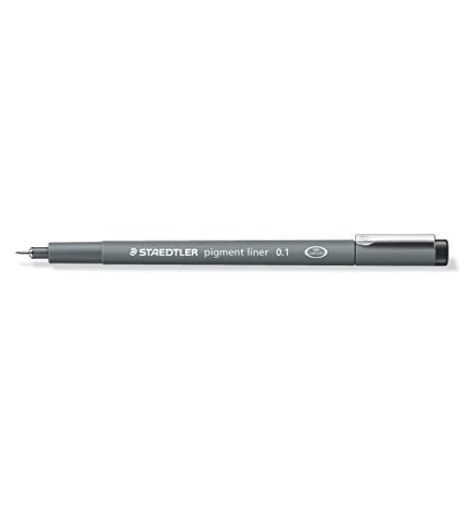 Staedtler ST 308019 PIGMENT LINER FINELINER 0.1 MM, Black