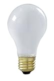 Satco S3970 75 Watt 620 Lumens A19 Incandescent Rough Service Light Bulb, 2-Pack