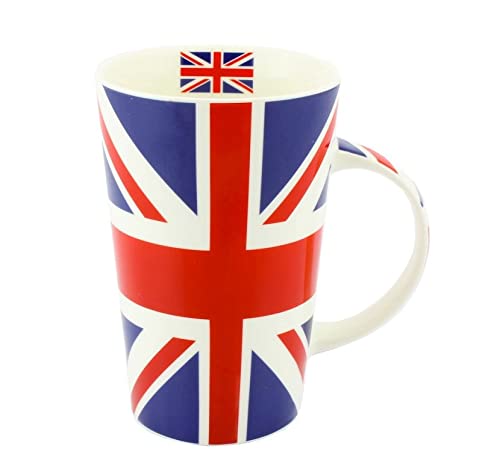 lesser and pavey LP33592 Ceramic Mug | Union Jack Latte | 1 Piece-8x6x13 cm Accessory, White