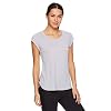 Reebok Women’s Legend Running & Gym T-Shirt – Performance Short Sleeve Workout Clothes for Women – Legend Top Silver Sconce Grey Heather, X-Large
