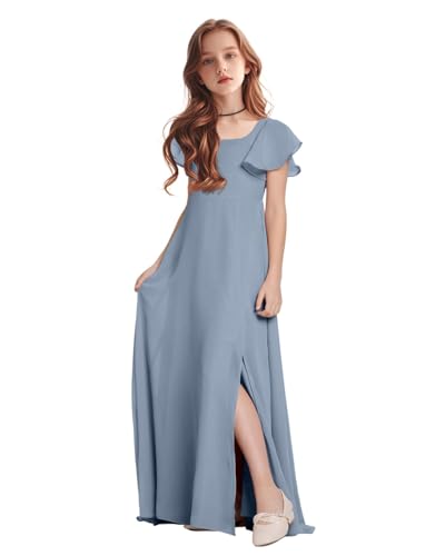 TAISHAN Junior Bridesmaid Dress for Wedding Ruffle