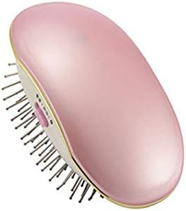 Electric Hair Brush Straightener, Portable Electric Ionic Hairbrush Takeout Mini Hair Brush Comb Massage for Women (pink)