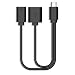 Rii F1 Micro USB Host OTG Adapter Cable Micro USB to USB For Smart TV, Compatible with Rii Keyboards, Logitech Keyboards, and Nintendo Switch, SNES, NES Classic primary