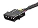 Monoprice 108793 12-Inch 4-Pin Molex Male to 2 15-Pin SATA II Female Power Cable Net Jacket