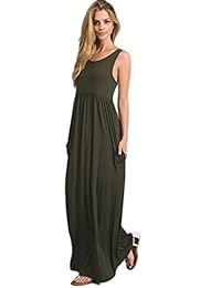 Vanilla Bay maxi vestido con bolsillo sostén de espalda cruzado