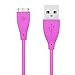 Getwow Fitbit Charge HR Charger, Getwow Replacement USB Charger Cable for Fitbit Charge HR Wireless Activity Wristband (Purple)