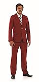 Anchorman Ron Burgundy 70s Male Fancy Dress Costume - L (Chest 42-44