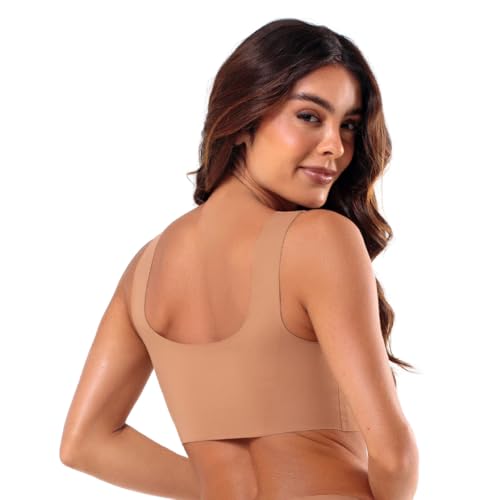 Top Segunda Pele Skin Up Toda Up - Sutiã Sem Costura, Corte a Laser, Sustentação Natural e Bojo Removível