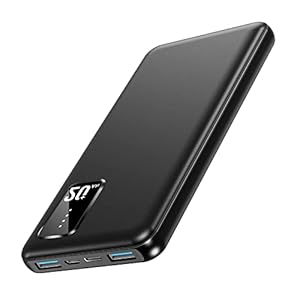 モバイルバッテリー 軽量 20000mAh 大容量 モバイルバッテリー 3台同時充電 (ブラック)