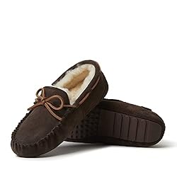 Fireside By Dearfoams Mens Victor Shearling