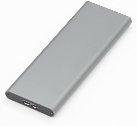 M.2 SATA SSD to USB 3.0 External SSD Reader Converter Adapter Enclosure with UASP, Support NGFF M.2 2280 2260 2242 2230 SSD with Key B/Key B+M (Grey)