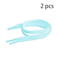 QVQQ 2Pcs Child Shoe Lace 15.7" Athletic Shoe Laces Flat Shoe Laces for Sneakers Sport/Running Shoes Shoe Strings(Lakeblue)