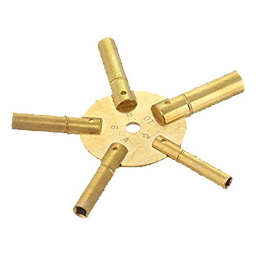 Brass Blessing : Clock Winding Key - Brass (Even) Antique and Grandfather Key (Even) (5024) - Thumbnail 4