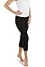 Fishers Finery Ecofabric Capri Legging; Casual Lounge Legging (Black, M)