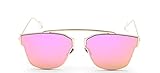 GAMT Mirrored Metal Frame Sunglasses Rimless Designer for Men