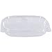 Simply Deliver 16 oz Shallow Hinged Lid Deli Container with Complete Air-Tight Seal, Crystal Clear PET, 200-Count