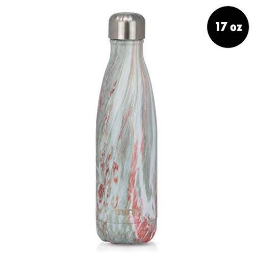 MIRA 17 Oz Stainless Steel Vacuum Insulated Water Bottle Double Walled Cola Shape Thermos 24